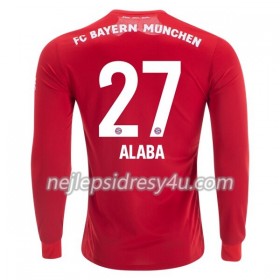 Fotbalový Dres FC Bayern Mnichov David Alaba 27 Domácí 2019/20 Dlouhý Rukáv